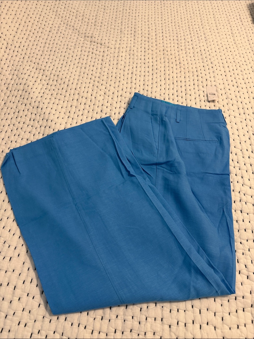 Ann Taylor Light Blue Wide Leg Tailored Trousers